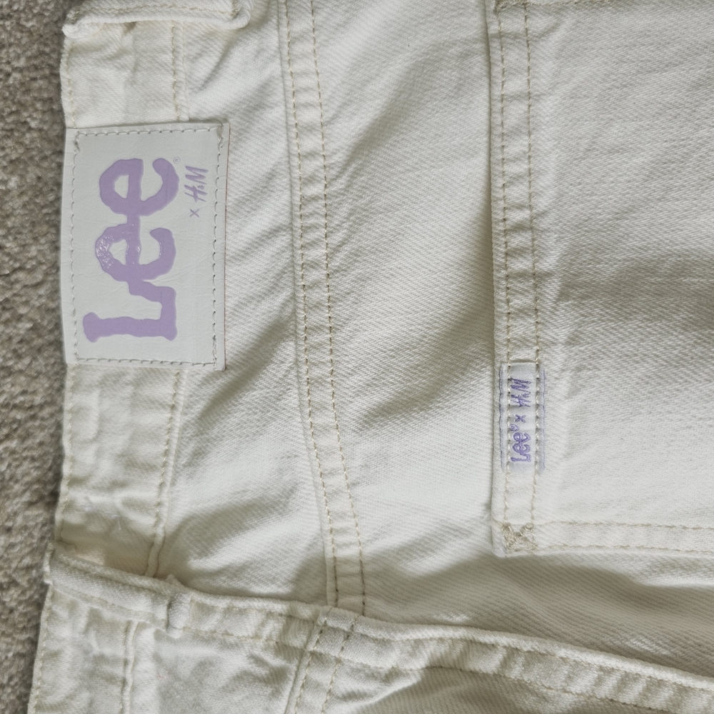 H&M White Ankle & Cropped High Waiste Jeans Denim